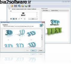 ساخت متن های 3 بعدی  Insofta 3D Text Commander 4 Windows
