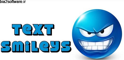 Text Smileys ™ Blue v1.0 شکلک های آبی مسنجر اندروید