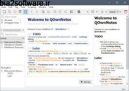دفترچه یادداشت QOwnNotes 17.07.2 Windows