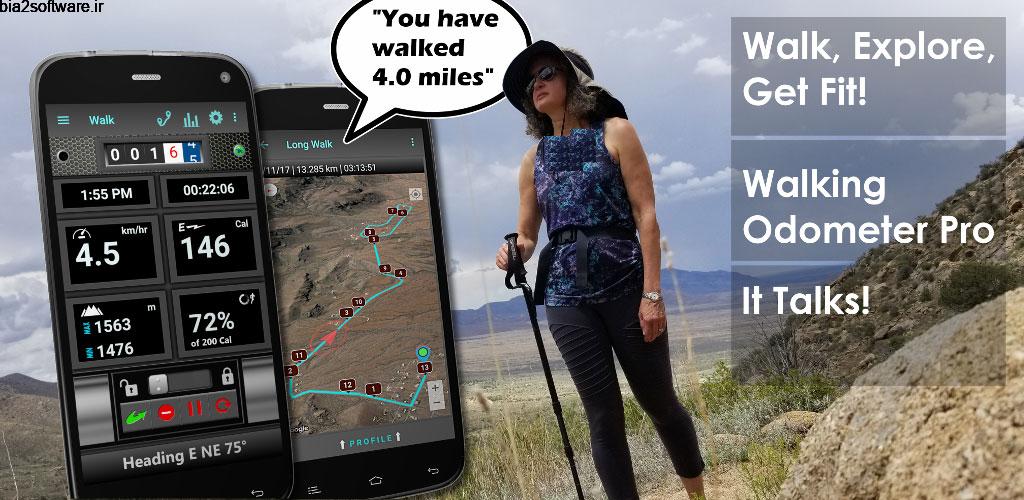 Walking Odometer Pro Premium 1.45 جی پی اس پیاده روی و تناسب اندام اندروید