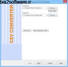 تبدیل فایل های CSV Advanced CSV Converter 6.45 Windows