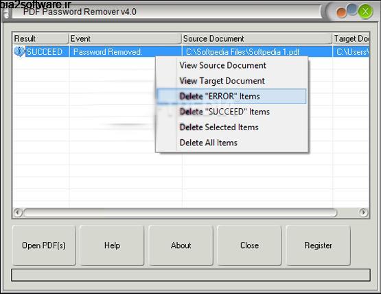 حذف پسورد پی دی اف VeryPDF PDF Password Remover 6 Windows