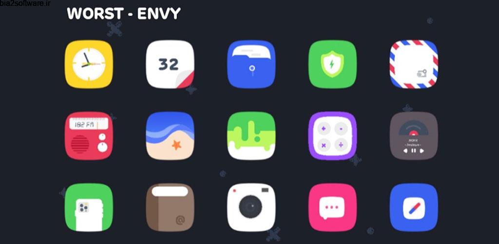 Envy Icons 1.3 آیکون پک الهام گرفته از MIUI مخصوص اندروید