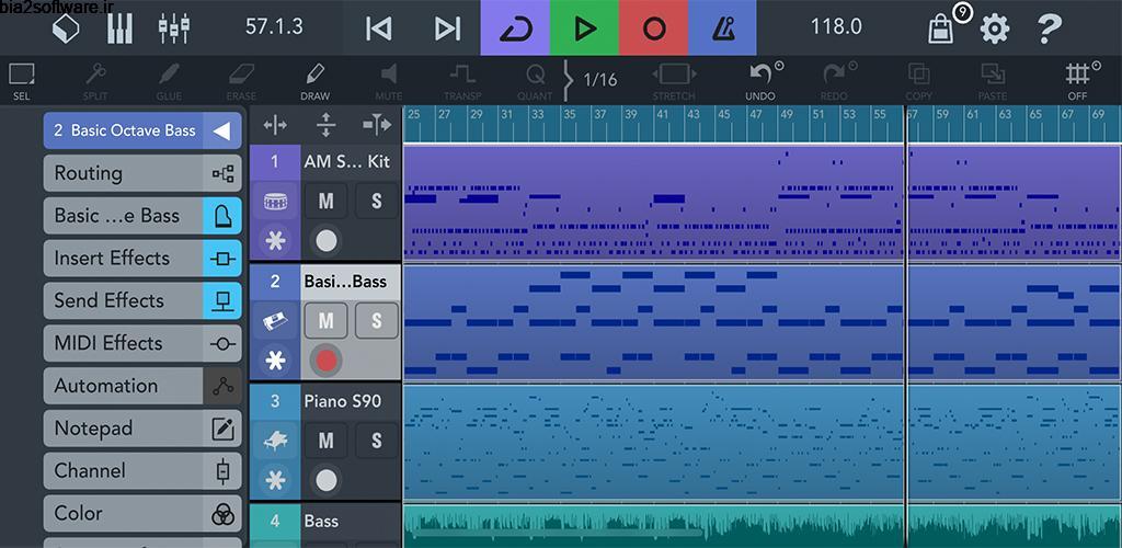 Cubasis 3 – Music Studio and Audio Editor 3.1.2 استودیو کامل آهنگسازی کیوبیسیس 3 مخصوص اندروید