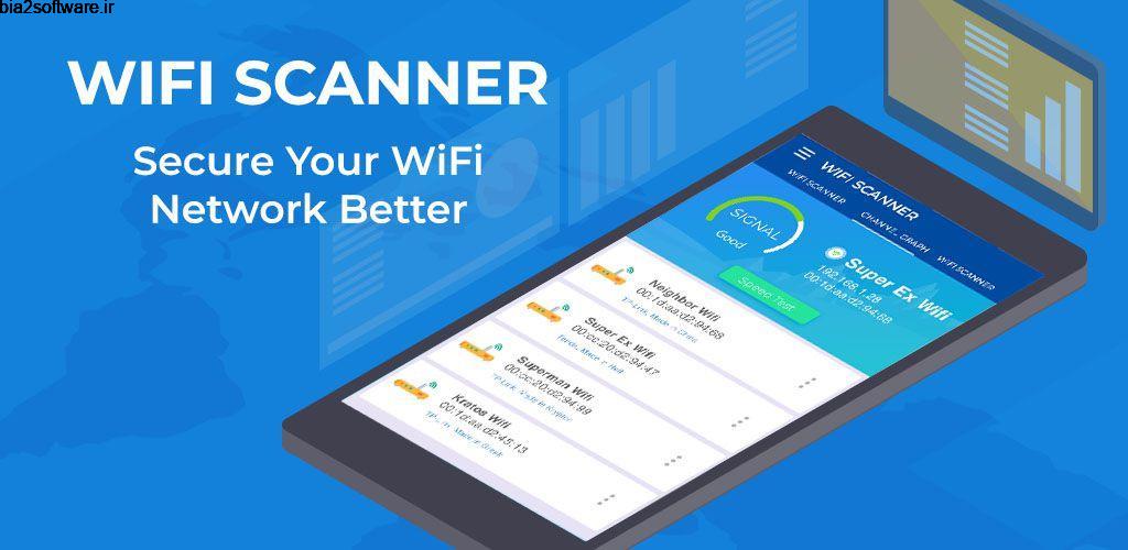 WiFi Scanner PRO 2.2.1 آنالیز و تست سرعت وای فای مخصوص اندروید