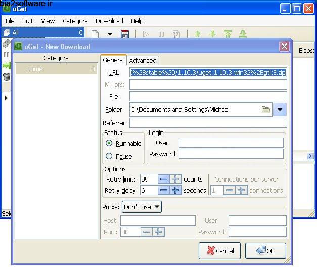 uGet 2.2.3 مدیریت حرفهای دانلودها با یو گت uGet 2.2.3 مدیریت حرفهای دانلودها با یو گت