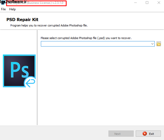 PSD Repair Kit 2.3.1.0 Business تعمیر فایلهای پیاسدی (PSD) PSD Repair Kit 2.3.1.0 Business تعمیر فایلهای پیاسدی (PSD)