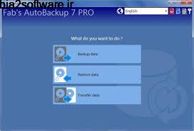 Fab’s AutoBackup Pro 7.1.1 Build 1136 پشتیبانگیری خودکار از اطلاعات Fab’s AutoBackup Pro 7.1.1 Build 1136 پشتیبانگیری خودکار از اطلاعات