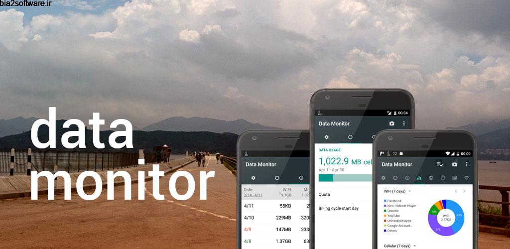 Data Monitor: Simple Net Meter Full 1.0.185 مانیتورینگ ساده اینترنت اندروید Data Monitor: Simple Net Meter Full 1.0.185 مانیتورینگ ساده اینترنت اندروید