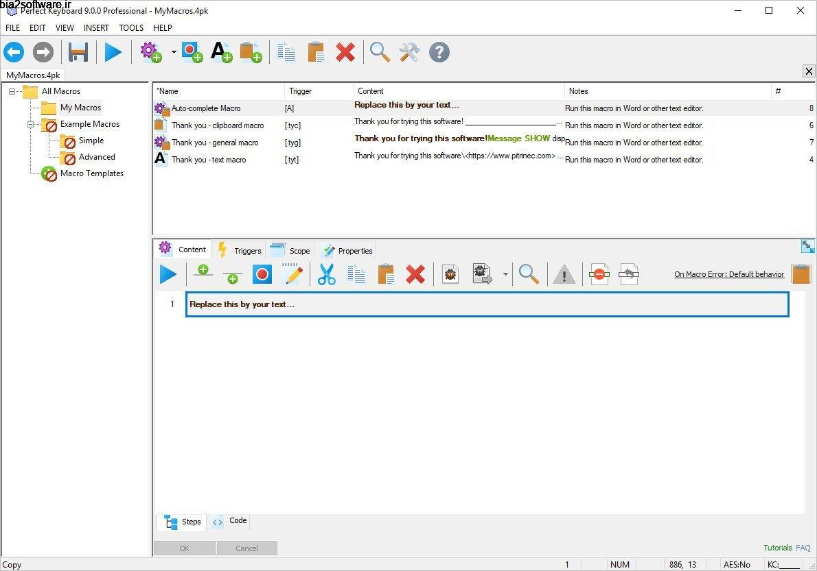 Pitrinec Perfect Keyboard Professional 9.0.1 ضبط و اجرای خودکار دستورات در ویندوز Pitrinec Perfect Keyboard Professional 9.0.1 ضبط و اجرای خودکار دستورات در ویندوز
