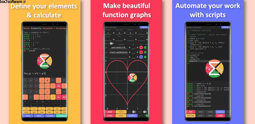 Scalar Pro 1.1.15 ماشین حساب پیشرفته و انعطاف پذیر اندروید! Scalar Pro 1.1.15 ماشین حساب پیشرفته و انعطاف پذیر اندروید!