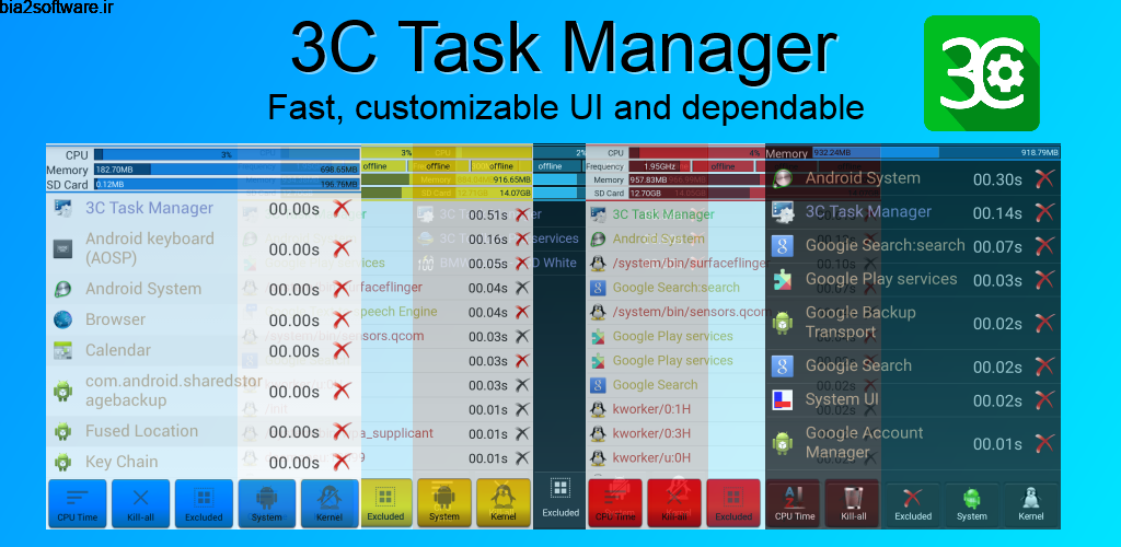 3C System Tuner Pro 3.3a جعبه ابزار مدیریت و نظارت اندروید 3C System Tuner Pro 3.3a جعبه ابزار مدیریت و نظارت اندروید