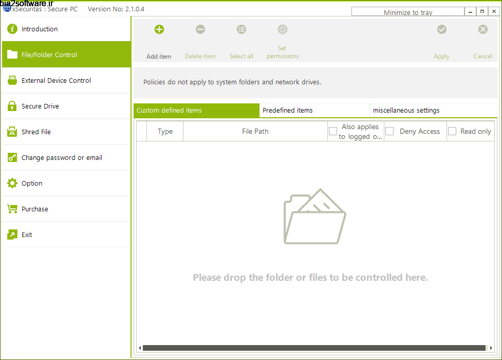 xSecuritas Secure PC 2.1.0.4 مخفیسازی فایلها در سیستم xSecuritas Secure PC 2.1.0.4 مخفیسازی فایلها در سیستم