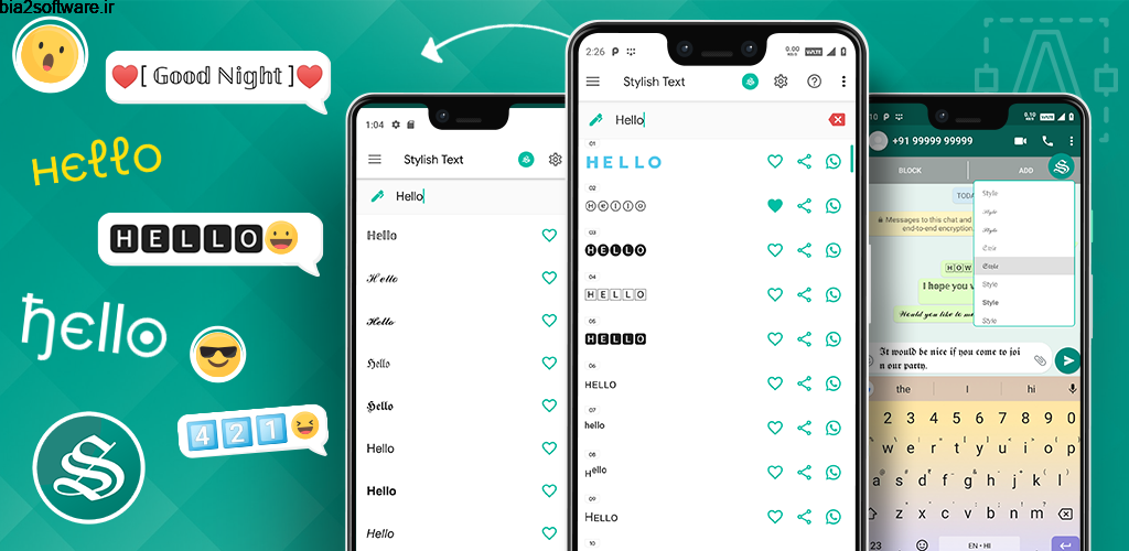 Stylish Text Pro 2.3.4 B-156 تکست زیبا مخصوص اندروید! Stylish Text Pro 2.3.4 B-156 تکست زیبا مخصوص اندروید!