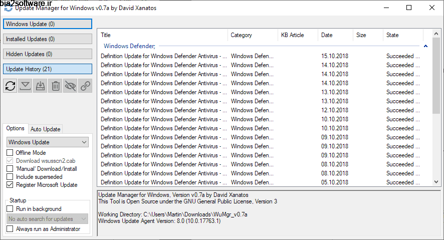 WuMgr (Update Manager for Windows) مدیریت آپدیتها در ویندوز WuMgr (Update Manager for Windows) مدیریت آپدیتها در ویندوز