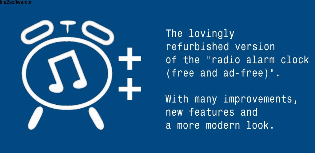 Radio Alarm Clock++ (clock radio and radio player) 3.0.1 B-20020302 ساعت زنگدار رادیویی اندروید ! Radio Alarm Clock++ (clock radio and radio player) 3.0.1 B-20020302 ساعت زنگدار رادیویی اندروید !