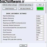 ConfigureDefender 2.0.0.1 مدیریت آنتی ویروس پیشفرض ویندوز 10 ConfigureDefender 2.0.0.1 مدیریت آنتی ویروس پیشفرض ویندوز 10