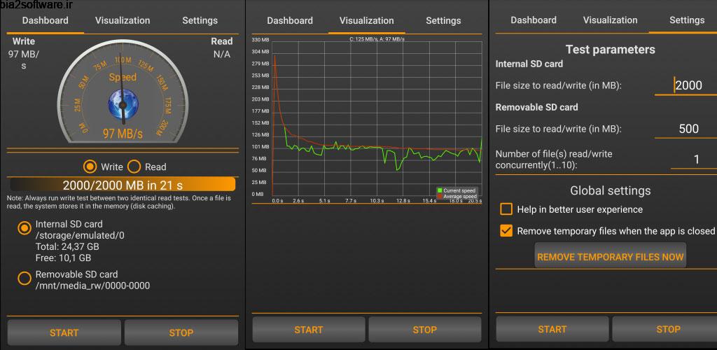 SD Card Test Pro 1.8.3 اندازه گیری سرعت مموری اندروید SD Card Test Pro 1.8.3 اندازه گیری سرعت مموری اندروید