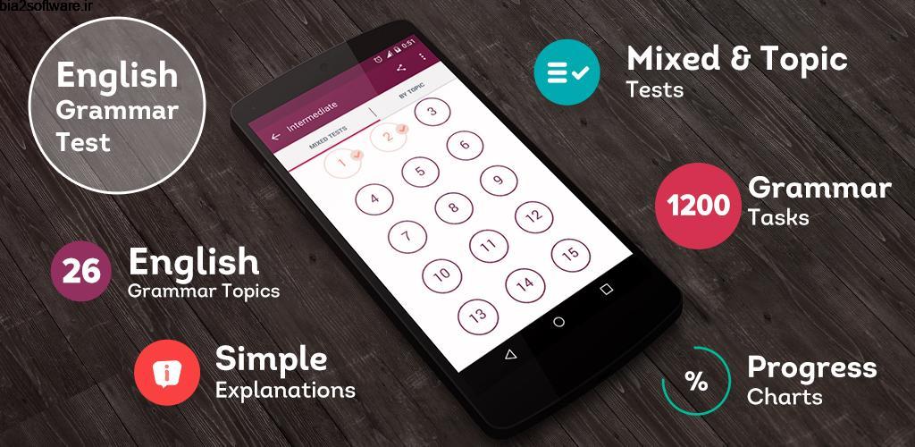 English Grammar Test 1.12.0 تست گرامر زبان انگلیسی اندروید English Grammar Test 1.12.0 تست گرامر زبان انگلیسی اندروید