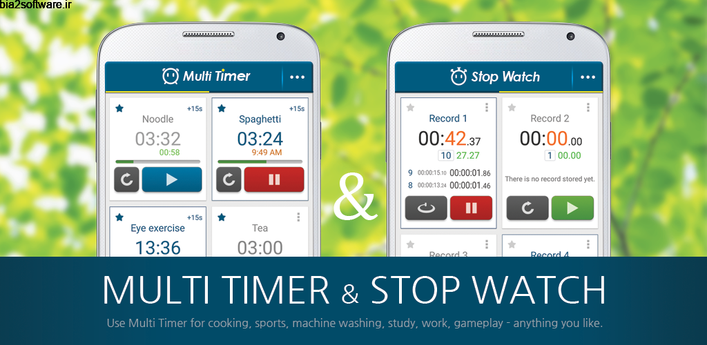 Multi Timer StopWatch Premium 2.6.4 تایمر چند کاره و قدرتمند اندروید! Multi Timer StopWatch Premium 2.6.4 تایمر چند کاره و قدرتمند اندروید!