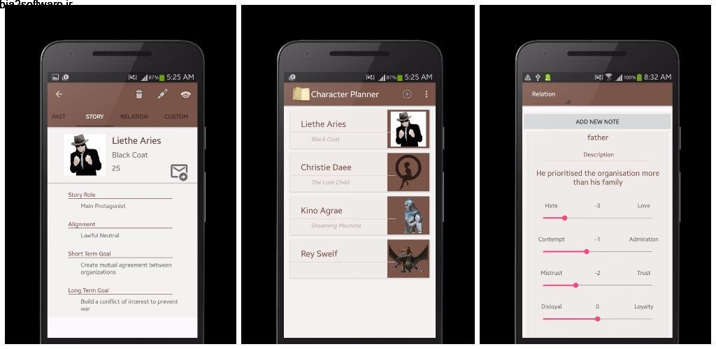 Character Story Planner Full 3.4.2 ایجاد شخصیت داستانی اندروید! Character Story Planner Full 3.4.2 ایجاد شخصیت داستانی اندروید!