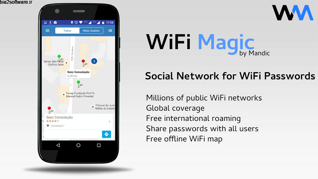 WiFi Magic by Mandic Passwords Premium 3.9.4 نمایش شبکه ها وای فای رایگان اندروید! WiFi Magic by Mandic Passwords Premium 3.9.4 نمایش شبکه ها وای فای رایگان اندروید!