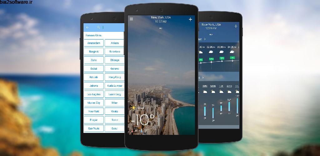 Weather Live Pro 1.9 هواشناسی دقیق و هوشمند اندروید Weather Live Pro 1.9 هواشناسی دقیق و هوشمند اندروید