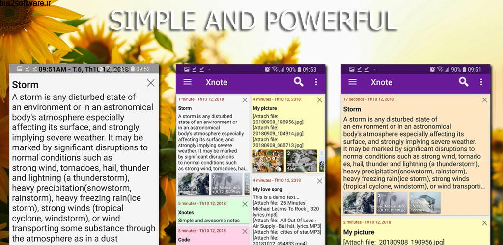 Xnotes -notes, notepad, sticky notes, notebook Pro 2.2.3 یادداشت برداری پر امکانات و خاص اکس نوتز اندروید ! Xnotes -notes, notepad, sticky notes, notebook Pro 2.2.3 یادداشت برداری پر امکانات و خاص اکس نوتز اندروید !