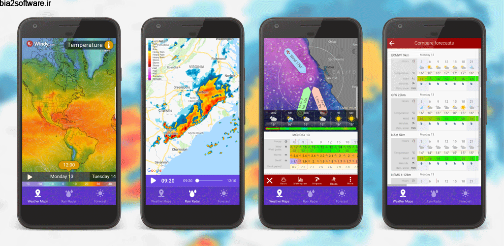 RAIN RADAR PRO – Animated Weather Forecasts & Maps 1.4 رادار دقیق هواشناسی مخصوص دستگاه های اندروید! RAIN RADAR PRO – Animated Weather Forecasts & Maps 1.4 رادار دقیق هواشناسی مخصوص دستگاه های اندروید!
