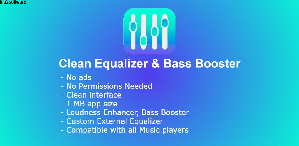 Clean Equalizer & Bass Booster Pro For headphones 0.1.0 اکولایزر پر امکانات و حرفه ای اندروید ! Clean Equalizer & Bass Booster Pro For headphones 0.1.0 اکولایزر پر امکانات و حرفه ای اندروید !