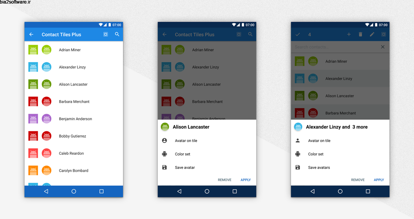 Contact Tiles Plus 4.0p b26 ایجاد خودکار آواتار مخاطبین اندروید Contact Tiles Plus 4.0p b26 ایجاد خودکار آواتار مخاطبین اندروید