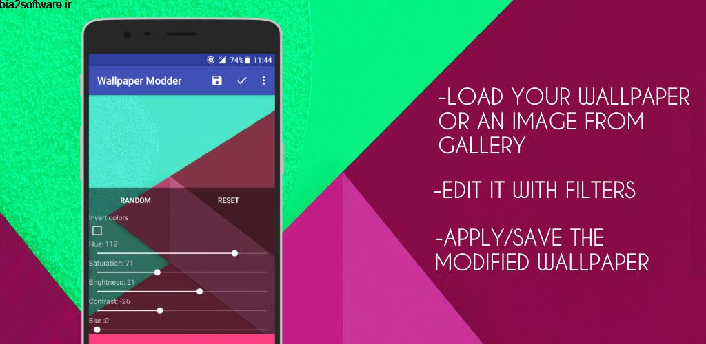 Wallpaper Modder Pro – Wallpaper Editor, Setter, Saver 5.8 ویرایشگر تصویر زمینه اندروید Wallpaper Modder Pro – Wallpaper Editor, Setter, Saver 5.8 ویرایشگر تصویر زمینه اندروید