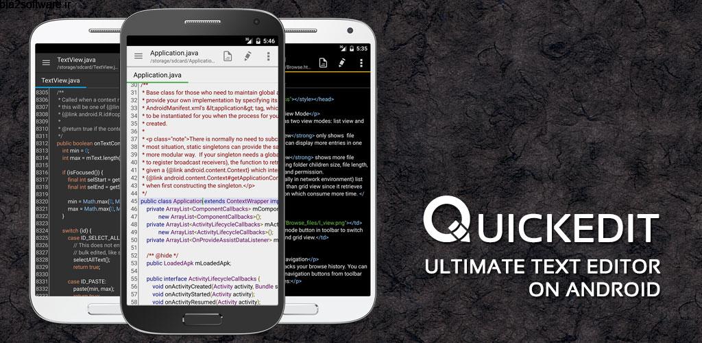 QuickEdit Text Editor Pro 1.6.0 ویرایشگر متن کوئیک ادیت اندروید QuickEdit Text Editor Pro 1.6.0 ویرایشگر متن کوئیک ادیت اندروید