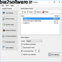 EasyBCD 2.4.0.237 ویرایش و مدیریت بوت ویندوز EasyBCD 2.4.0.237 ویرایش و مدیریت بوت ویندوز