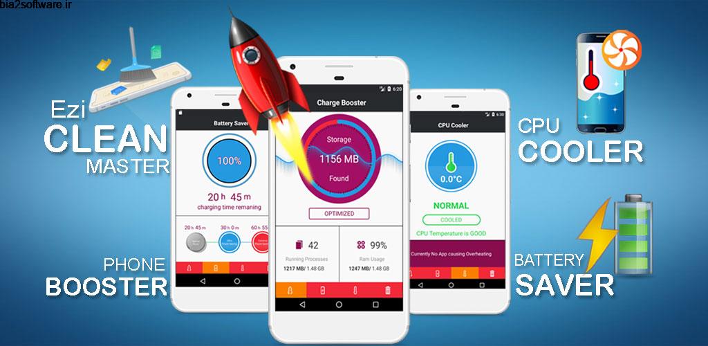 Ezi Clean Master & Battery Saver 2.1 بهینه ساز و افزایش سرعت اندروید ! Ezi Clean Master & Battery Saver 2.1 بهینه ساز و افزایش سرعت اندروید !