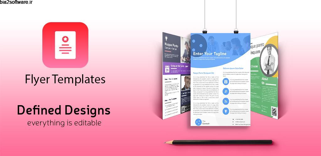 Flyer Maker – Best Poster Maker app PRO 2.0 ساخت پوستر تبلیغاتی مخصوص اندروید Flyer Maker – Best Poster Maker app PRO 2.0 ساخت پوستر تبلیغاتی مخصوص اندروید