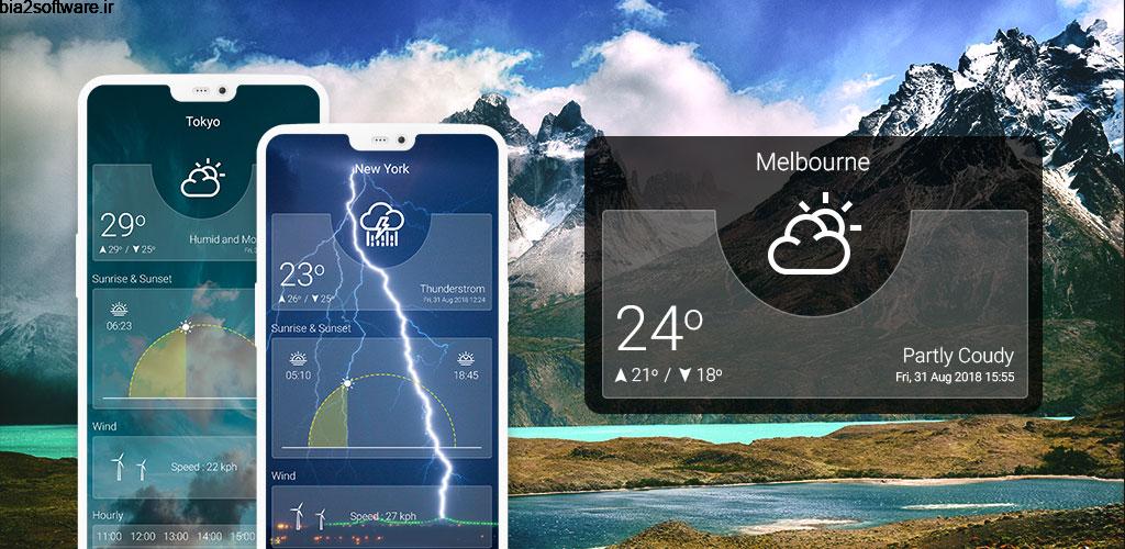 Weather App Pro 1.3 هواشناسی دقیق و پر جزئیات اندروید Weather App Pro 1.3 هواشناسی دقیق و پر جزئیات اندروید