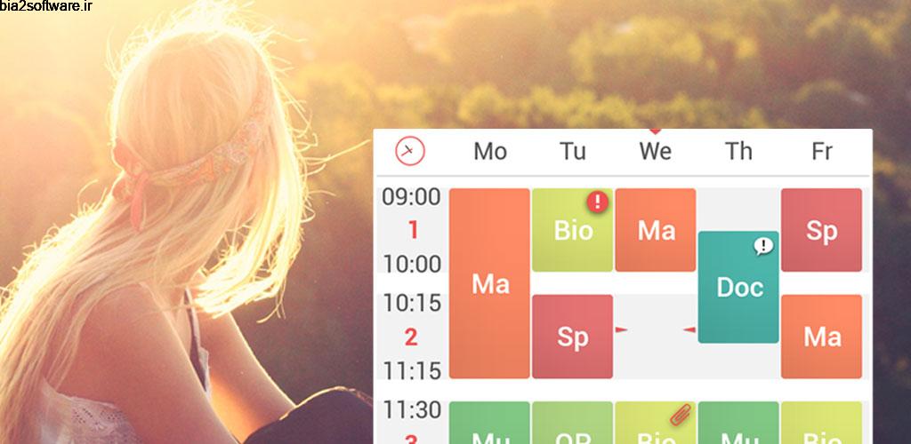 TimeTable++ Schedule Full 8.1.6 جدول زمانی حرفه ای اندروید ! TimeTable++ Schedule Full 8.1.6 جدول زمانی حرفه ای اندروید !