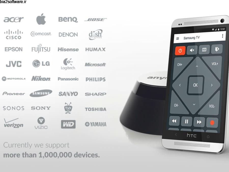 AnyMote Universal Remote +WiFi Full 4.6.9 ریموت کنترل همه کاره اندروید AnyMote Universal Remote +WiFi Full 4.6.9 ریموت کنترل همه کاره اندروید