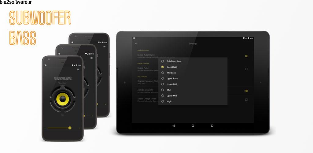 Subwoofer Bass PRO 2.2.6.0 تقویت باس اندروید ! Subwoofer Bass PRO 2.2.6.0 تقویت باس اندروید !