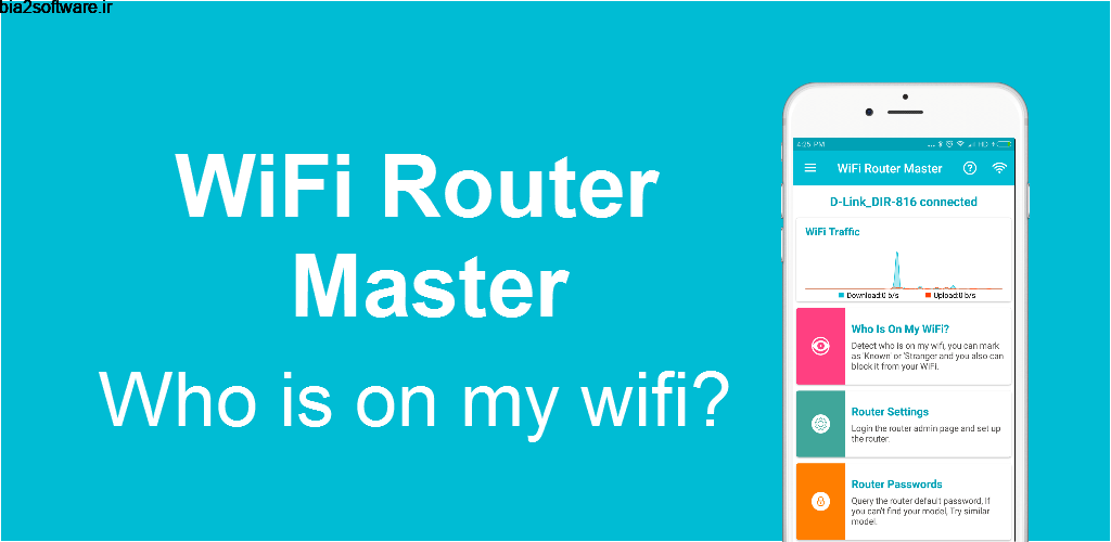 WiFi Router Master Pro(No Ad) – Who Use My WiFi? 1.0.9 مدیریت روتر وای فای مخصوص اندروید ! WiFi Router Master Pro(No Ad) – Who Use My WiFi? 1.0.9 مدیریت روتر وای فای مخصوص اندروید !