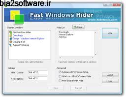 Fast Windows Hider 5.9.2.120 مخفی سازی پنجره ها در ویندوز Fast Windows Hider 5.9.2.120 مخفی سازی پنجره ها در ویندوز