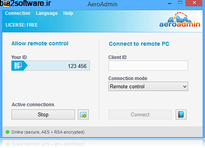AeroAdmin 4.6 Build 3257 کنترل از راه دور دسکتاپ AeroAdmin 4.6 Build 3257 کنترل از راه دور دسکتاپ