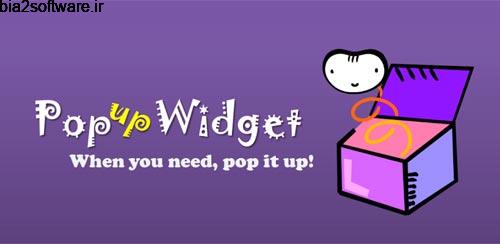 ایجاد میانبر برای اندروید Popup Widget 3 3.4.2 ایجاد میانبر برای اندروید Popup Widget 3 3.4.2