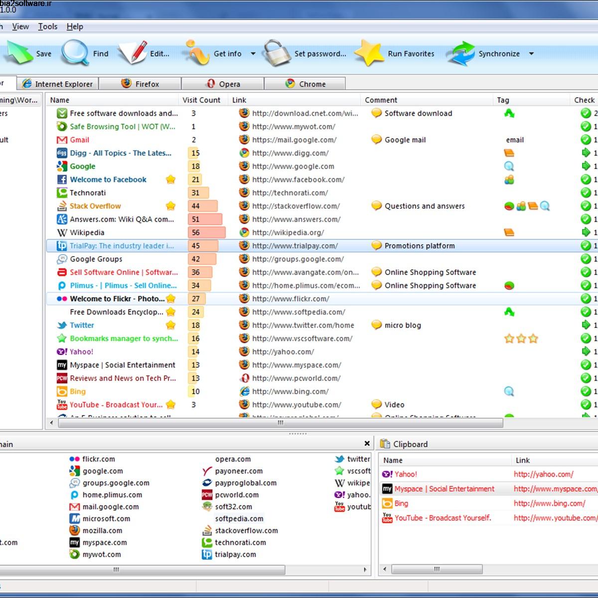 LinkCollector 4.7.0.0 مدیریت بوکمارک LinkCollector 4.7.0.0 مدیریت بوکمارک