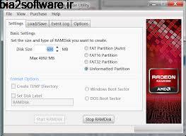 AMD Radeon RAMDisk 4.4.0.36 تبدیل رم به حافظه ذخیره سازی ! AMD Radeon RAMDisk 4.4.0.36 تبدیل رم به حافظه ذخیره سازی !