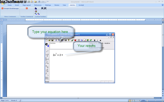 Efofex FX Equation 5.009.1 نوشتن معادلات ریاضی Efofex FX Equation 5.009.1 نوشتن معادلات ریاضی