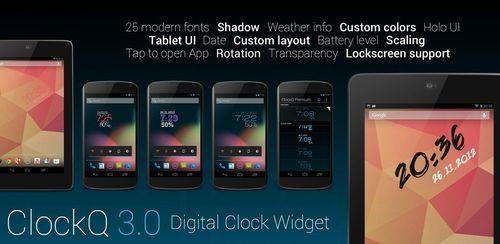 ویجت ساعت دیجیتال ClockQ – Digital Clock Widget 3.2.1 ویجت ساعت دیجیتال ClockQ – Digital Clock Widget 3.2.1