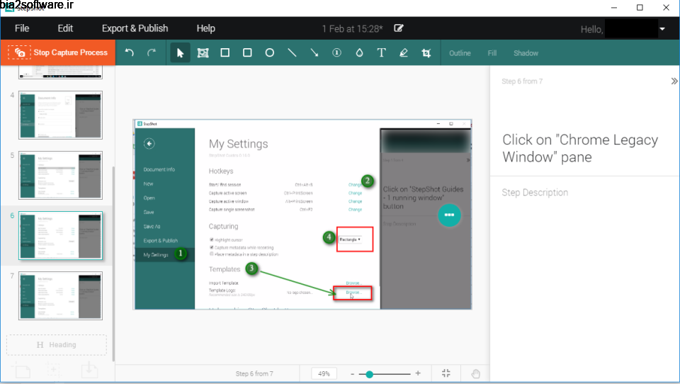 StepShot 3.5.33.1388 ساخت آموزش های قدم به قدم StepShot 3.5.33.1388 ساخت آموزش های قدم به قدم