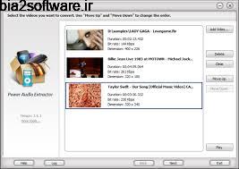 Power Audio Extractor 8.6.6 استخراج فایل های صوتی از فیلم ها Power Audio Extractor 8.6.6 استخراج فایل های صوتی از فیلم ها